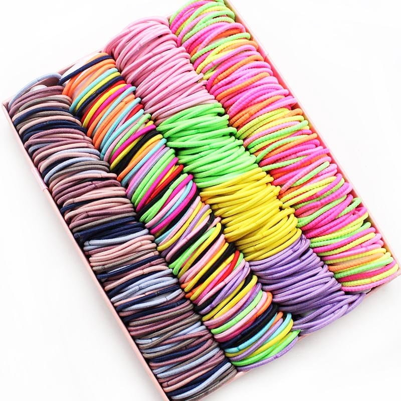 Baby Gear - 100 Stuks Haarbanden Meisje Snoep Kleur