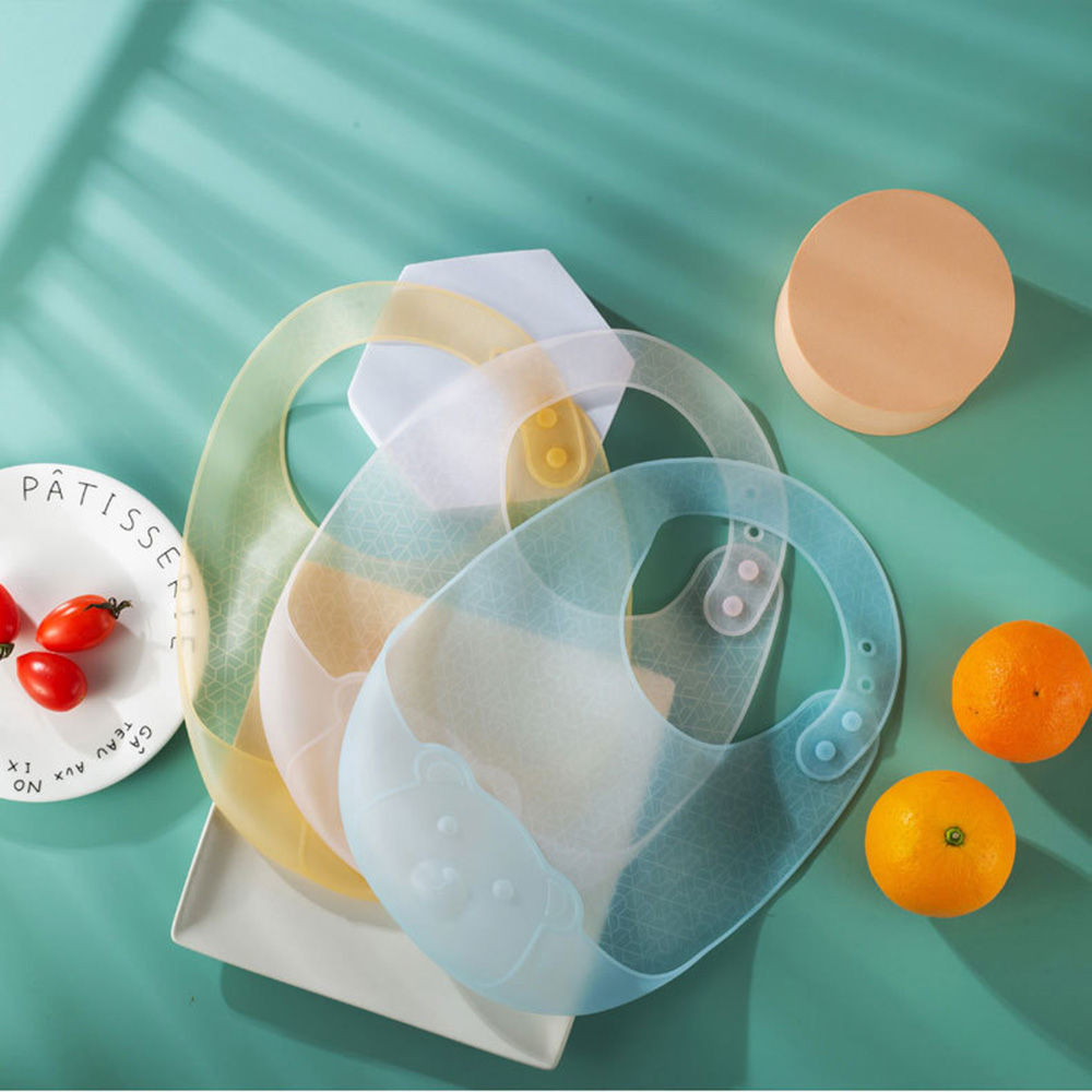 Waterproof Baby Bibs Silicone - Baby-eesslab, aanvullend voedselslab, waterdichte siliconen baby,