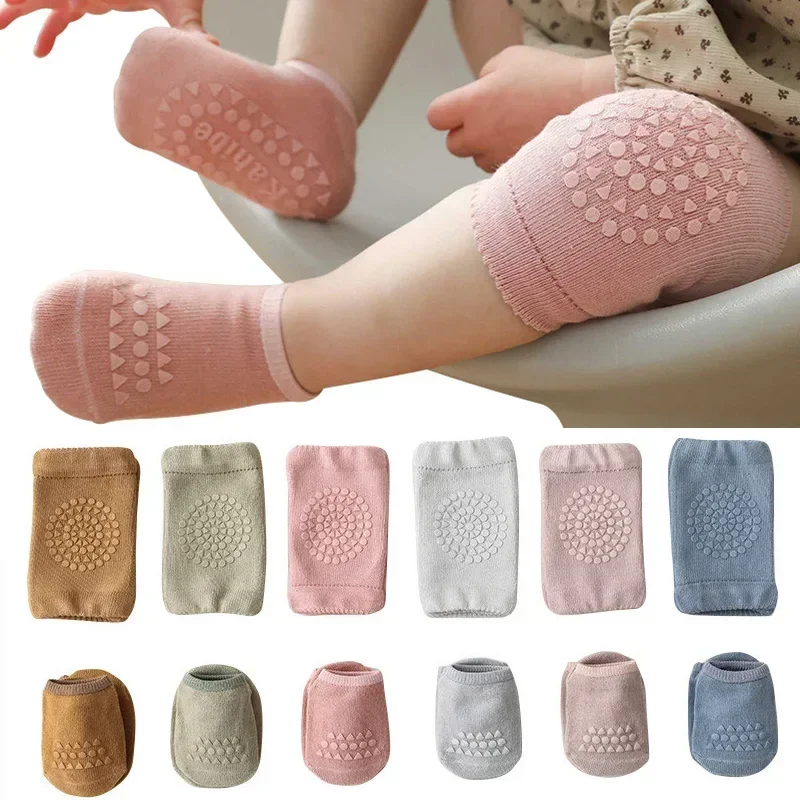 Unisex Baby Socks Non Slip - Baby kniebeschermers en sokkenset voor baby's