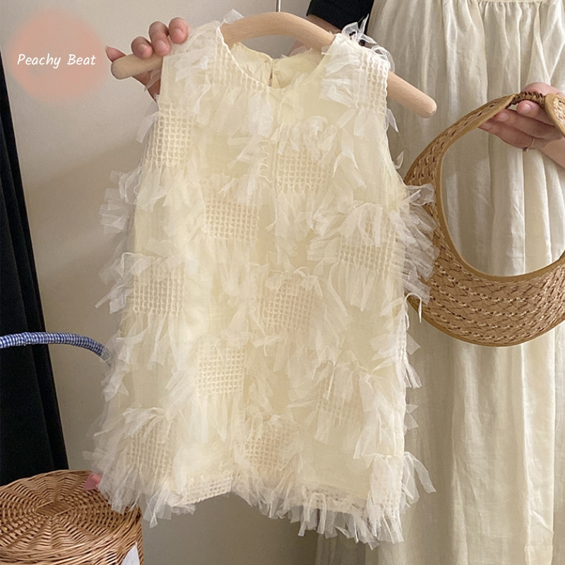 Toddler Girl Tulle Party Dress - Baby Meisje Prinses Katoenen High-End Jurk