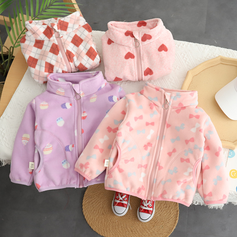 Toddler Boy Winter Fleece Jacket - Herfst 2026 Kinderen Baby Jongens Cartoon