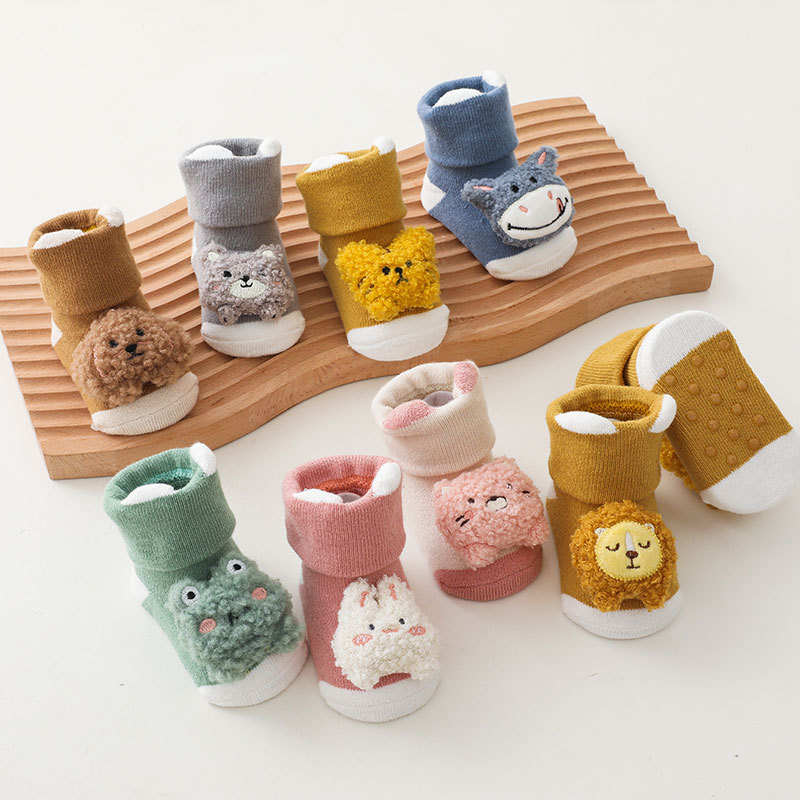Unisex Baby Socks Non Slip - Pasgeboren Baby Meisje Jongen Leuke Cartoon