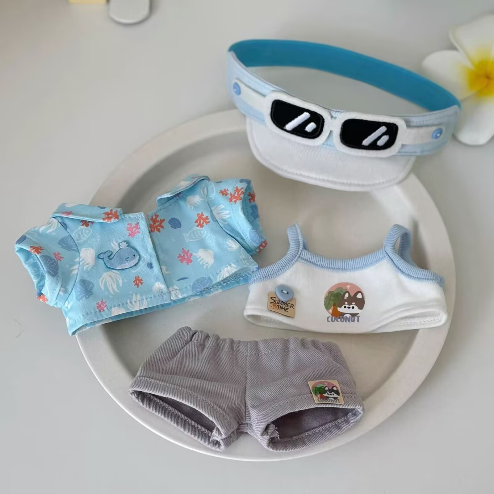 Baby Clothes - 20 cm babyjurkje, Coconut Unknown Island