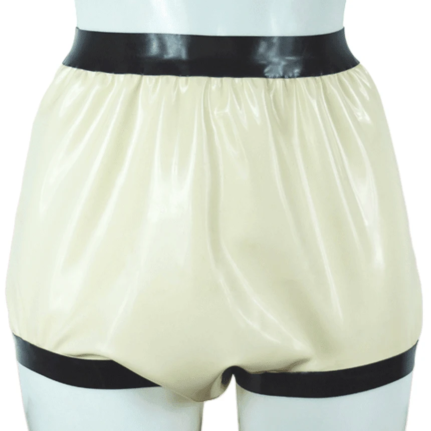 Diapering - Transparant en zwart sexy latex luier