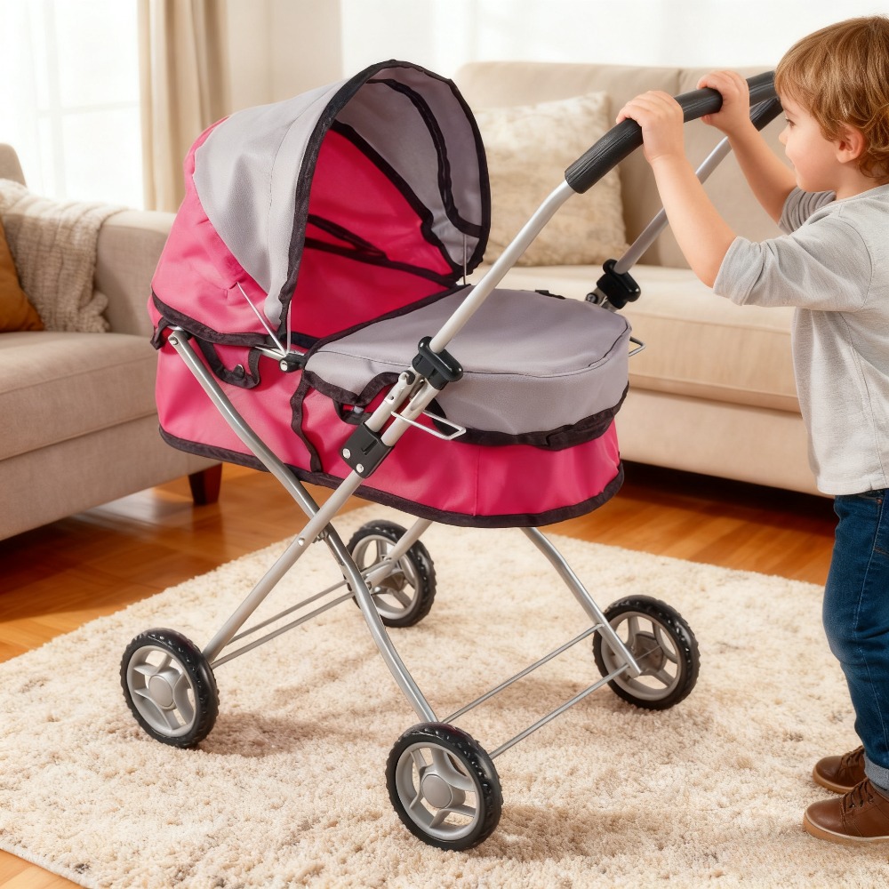 Lightweight Foldable Baby Stroller Compact - Poppenwagen voor kinderen Opvouwbaar babyspeelgoed Poppenwagen