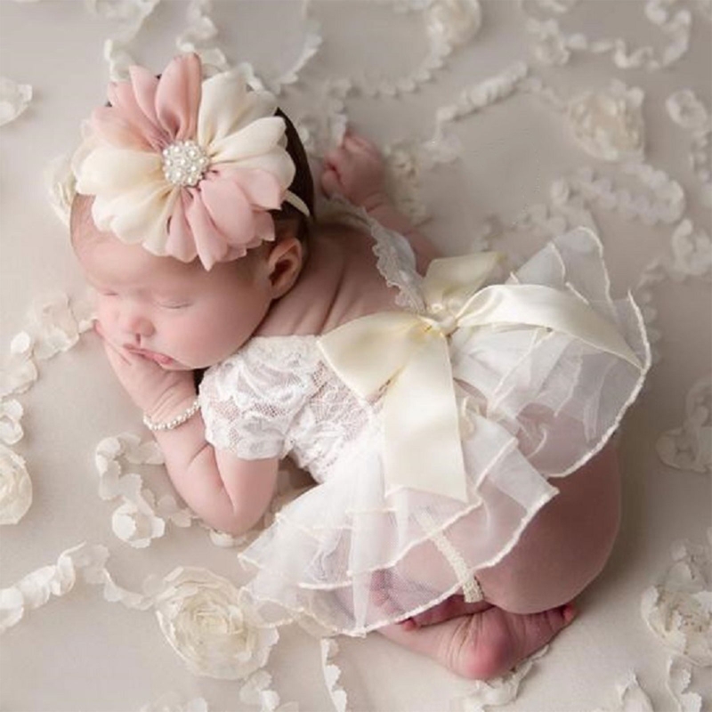 Infant Photography Props Outfit - Baby Fotografie Props Outfit Kant Strik
