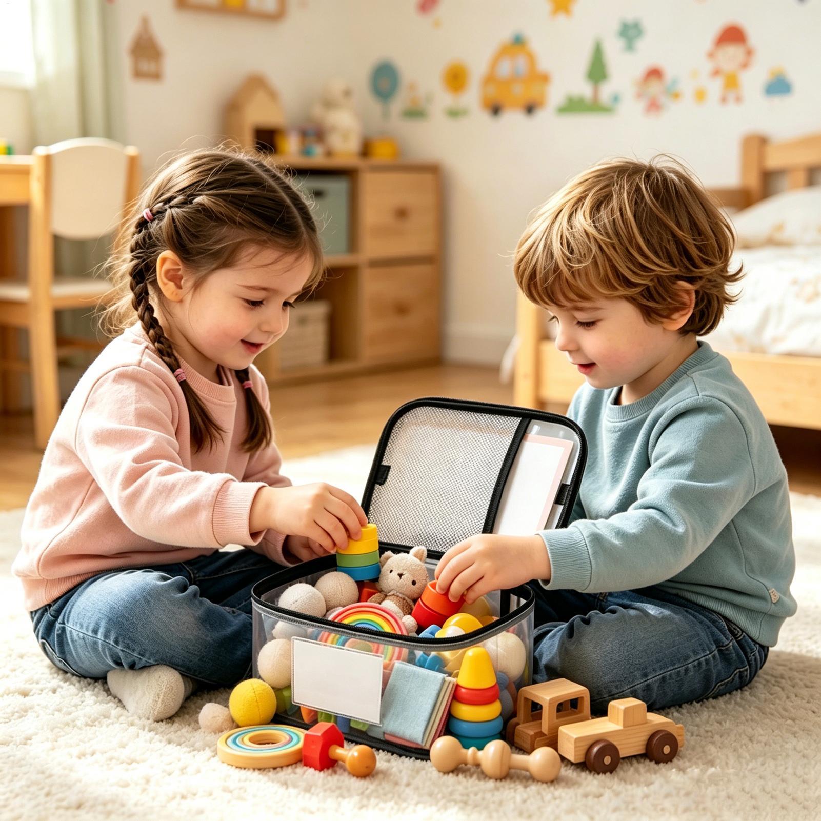 Doorzichtige speelgoedopbergza - Nursery recensie en prijs