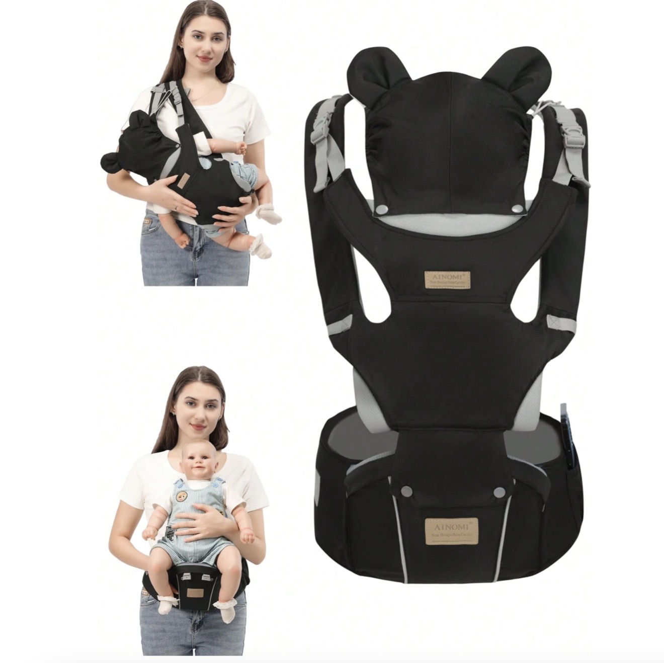 Draagzak, 6-in-1 draagzak voor - Ergonomic Baby Carrier Newborn To Toddler recensie en prijs