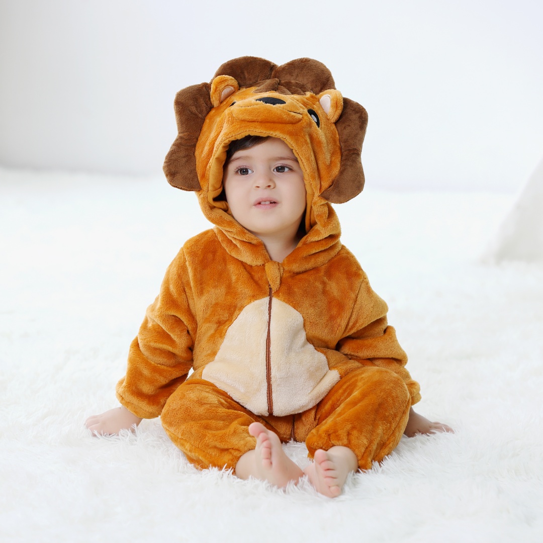 pasgeboren baby schattige leeu - Cotton Baby Onesies Zipper recensie en prijs