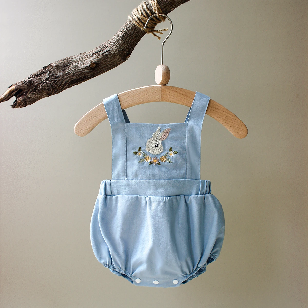 Zomer pasgeboren baby meisjes  - Baby Summer Linen Sleeveless Jumpsuit recensie en prijs
