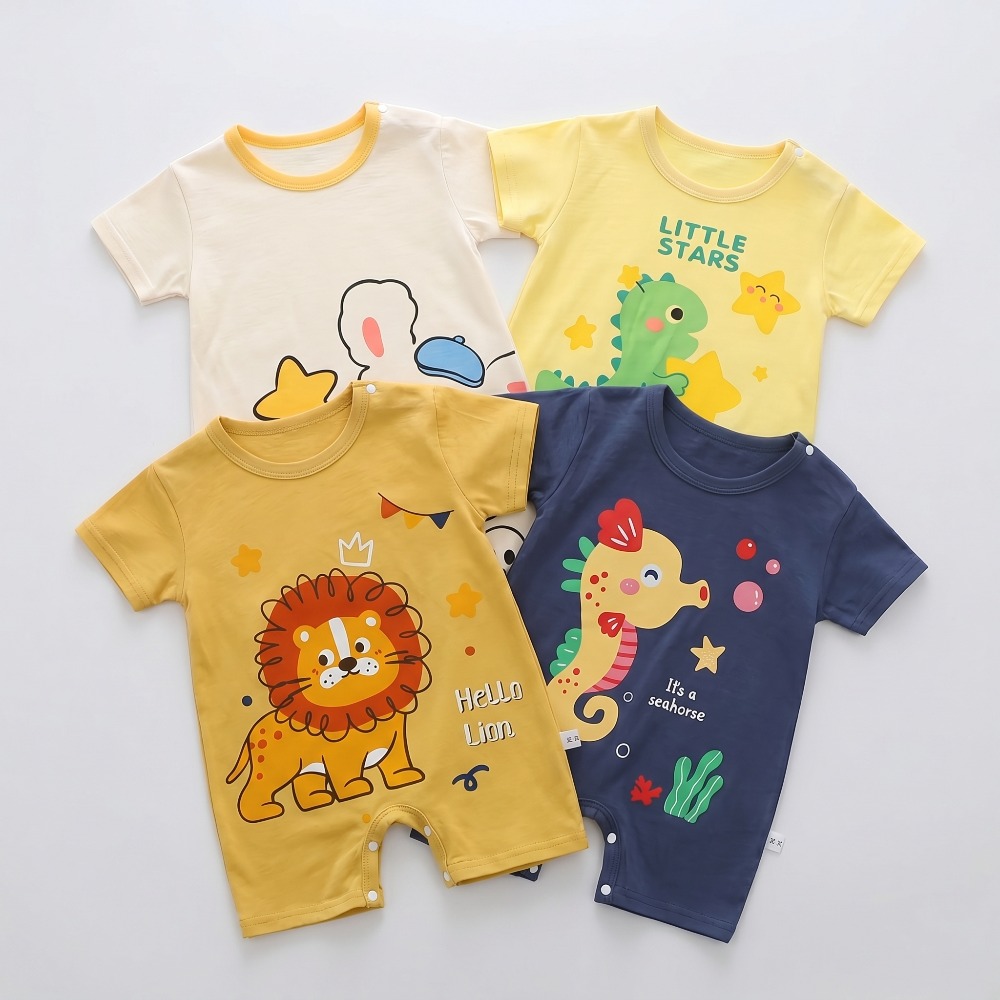 Zomer bedrukte pasgeboren baby - Baby Summer Linen Sleeveless Jumpsuit recensie en prijs