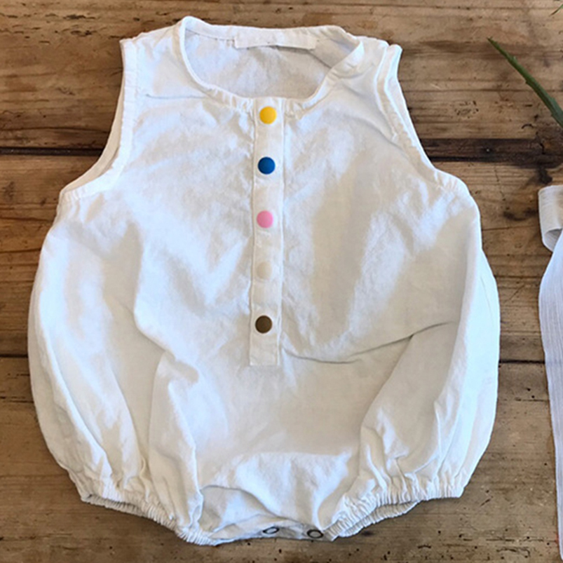 Linnen Katoenen Jongens Romper - Baby Summer Linen Sleeveless Jumpsuit recensie en prijs