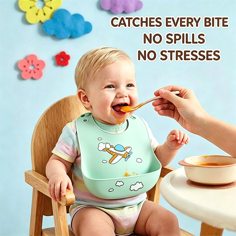Siliconen babyvoedingsslab Wat - Waterproof Baby Bibs Silicone recensie en prijs