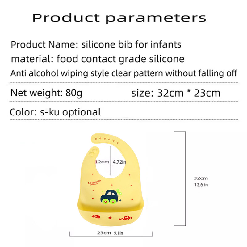 Siliconen babyvoedingsslab Wat - Waterproof Baby Bibs Silicone recensie en prijs