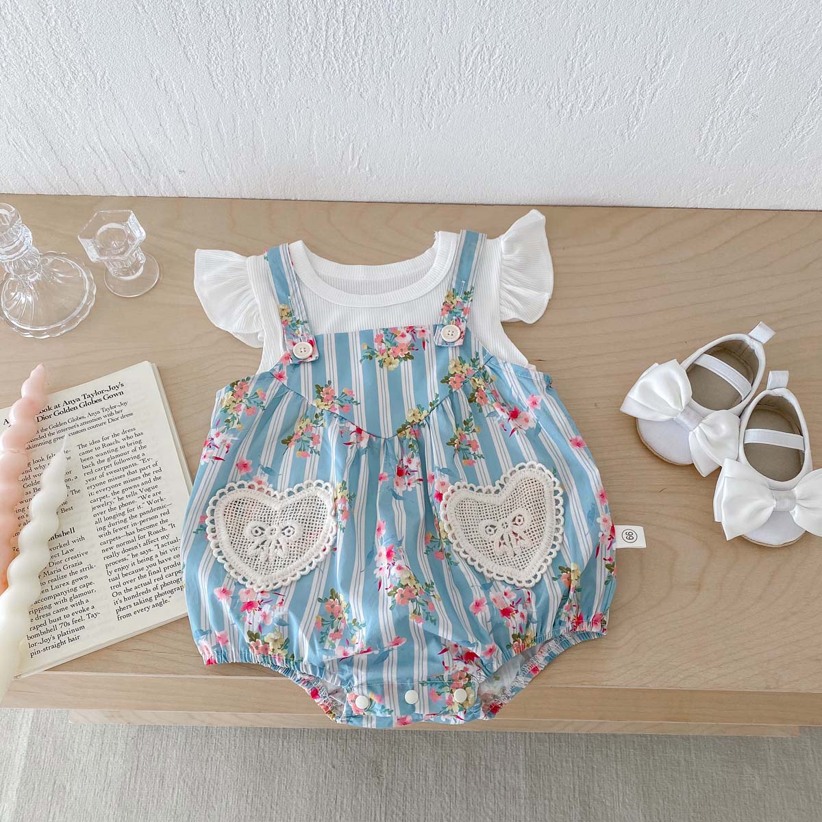 2 Stuks Pasgeboren Kleding Bab - Newborn Baby Girl Romper Floral recensie en prijs