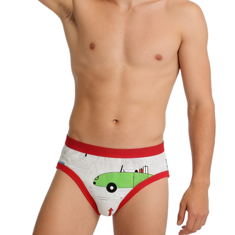 Heren slipjes met schattig car - Diapering recensie en prijs
