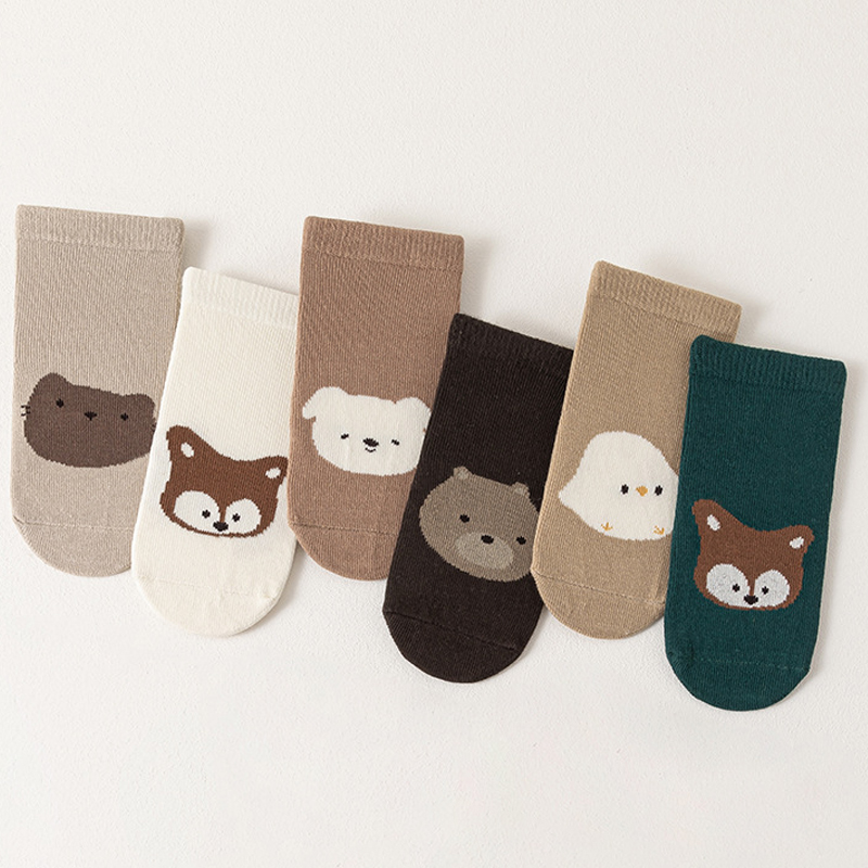 6 paar schattige cartoon diere - Unisex Baby Socks Non Slip recensie en prijs