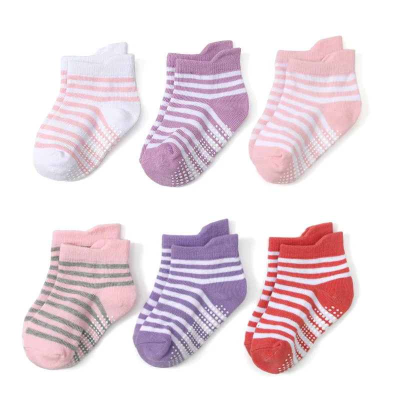 6-pack babyvloersokken Gestree - Unisex Baby Socks Non Slip recensie en prijs