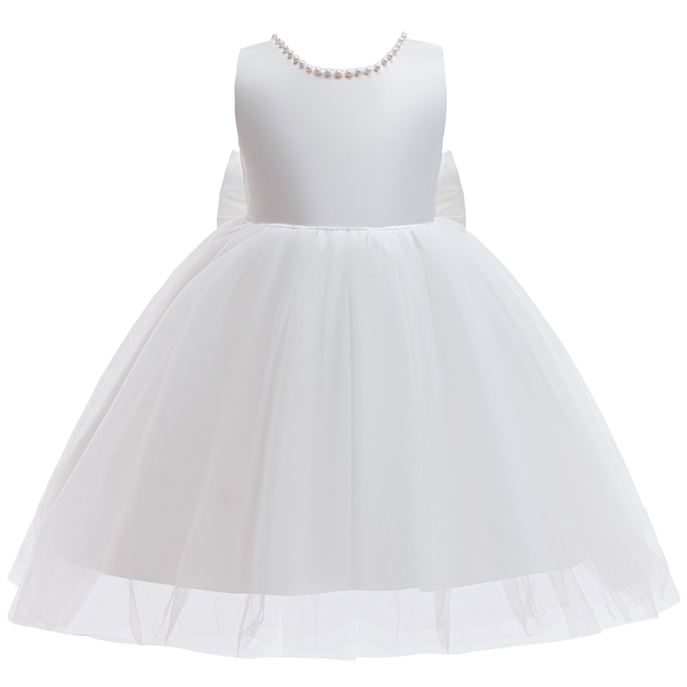 Meisjes elegante witte communi - Toddler Girl Tulle Party Dress recensie en prijs