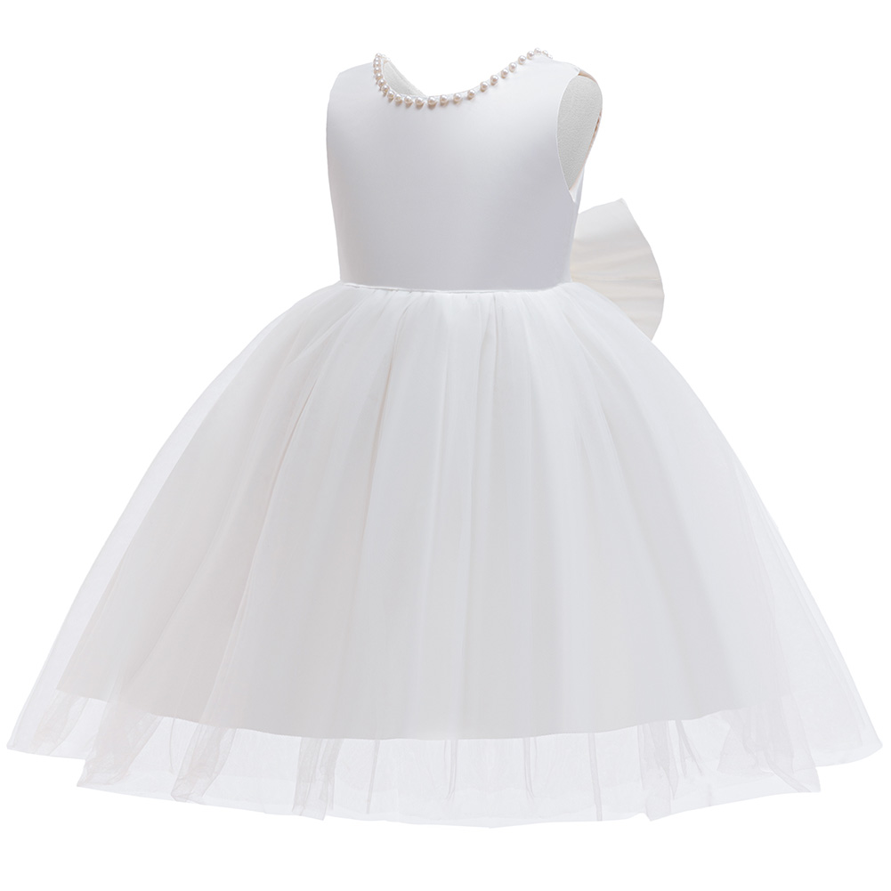 Meisjes elegante witte communi - Toddler Girl Tulle Party Dress recensie en prijs