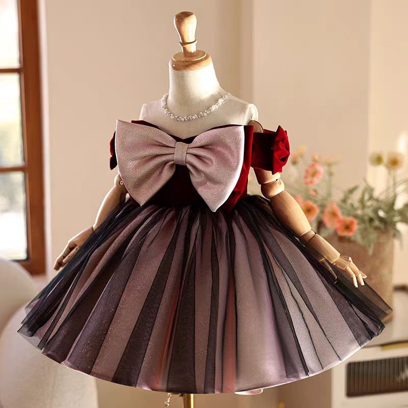 Jill Wish J464 Elegante Bordea - Toddler Girl Tulle Party Dress recensie en prijs
