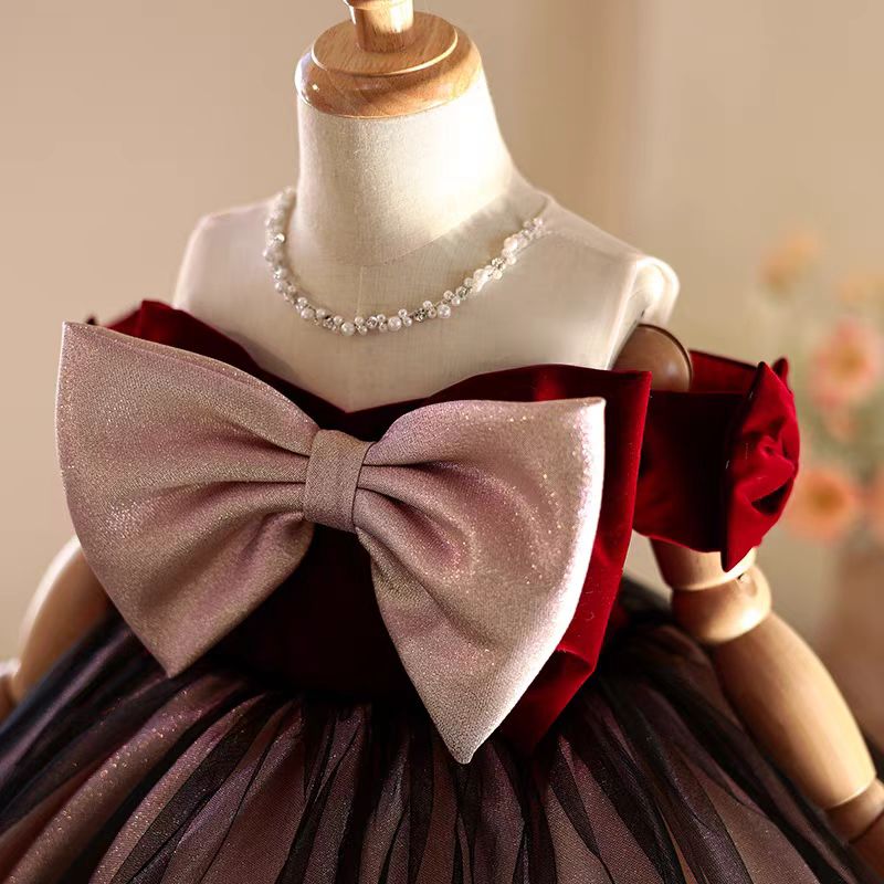 Jill Wish J464 Elegante Bordea - Toddler Girl Tulle Party Dress recensie en prijs