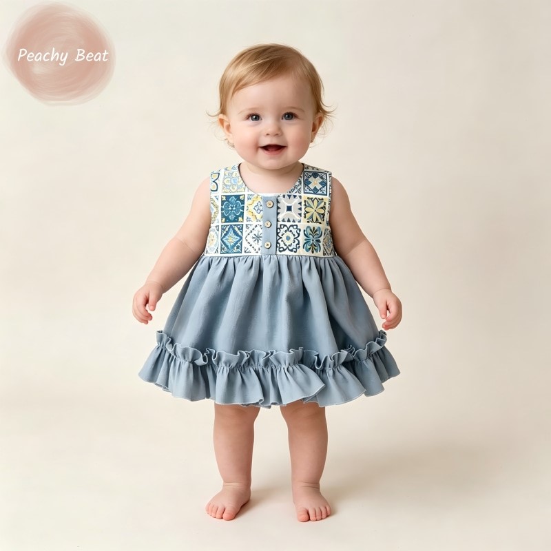 Mode pasgeboren baby meisje jo - Baby Summer Linen Sleeveless Jumpsuit recensie en prijs