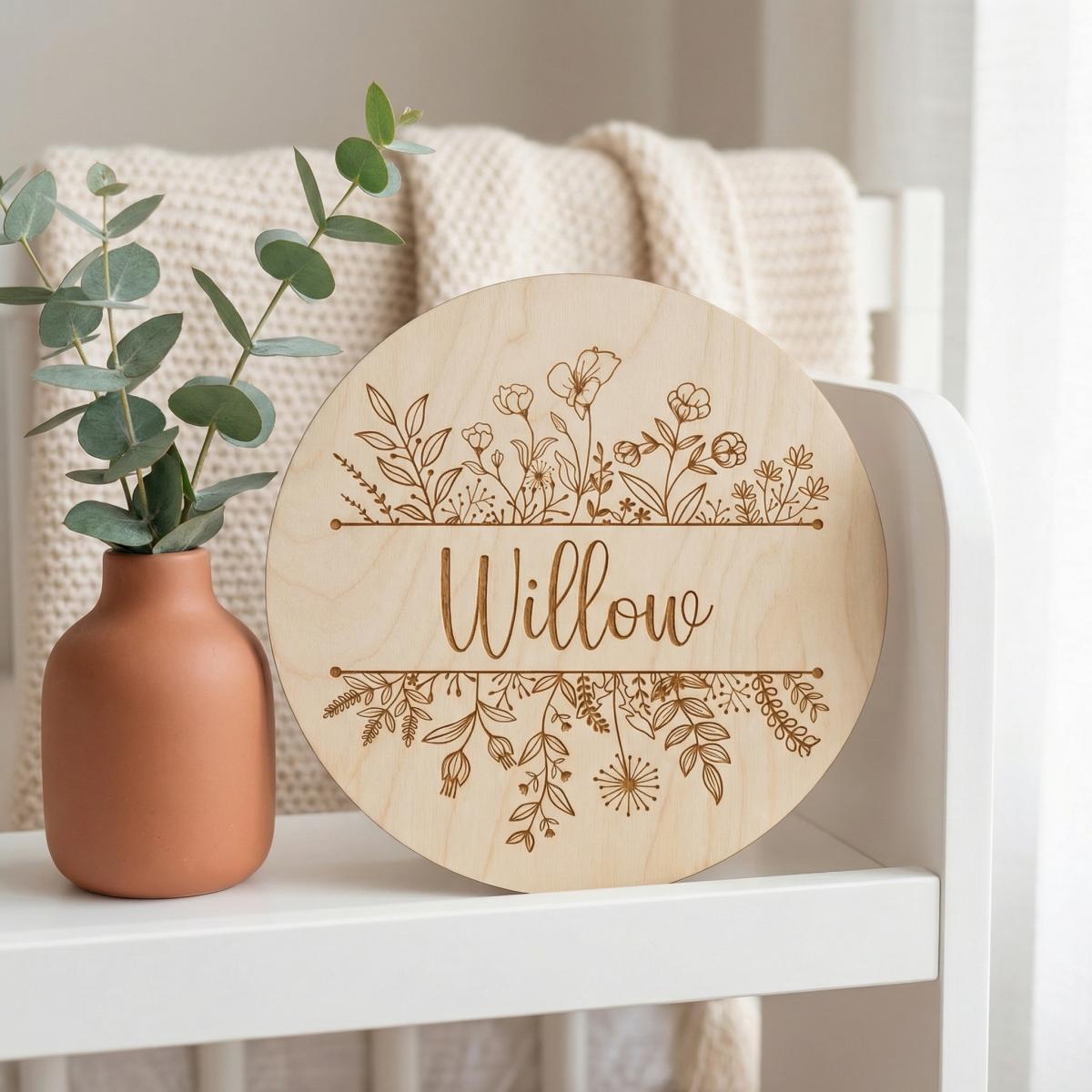 Gepersonaliseerde Ronde Houten - Nursery recensie en prijs