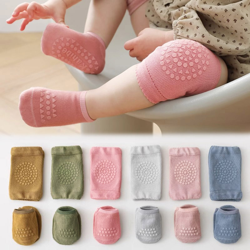 3 sets babysokjes en kniebesch - Unisex Baby Socks Non Slip recensie en prijs