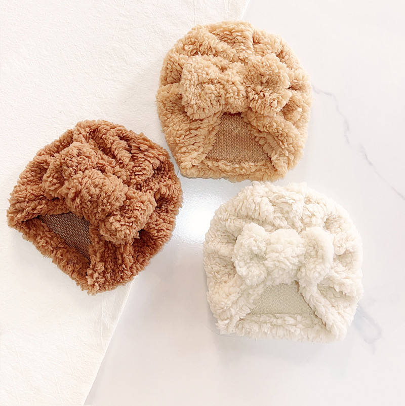 Leuke pasgeboren baby knoop tu - Infant Beanie Hat With Ears recensie en prijs