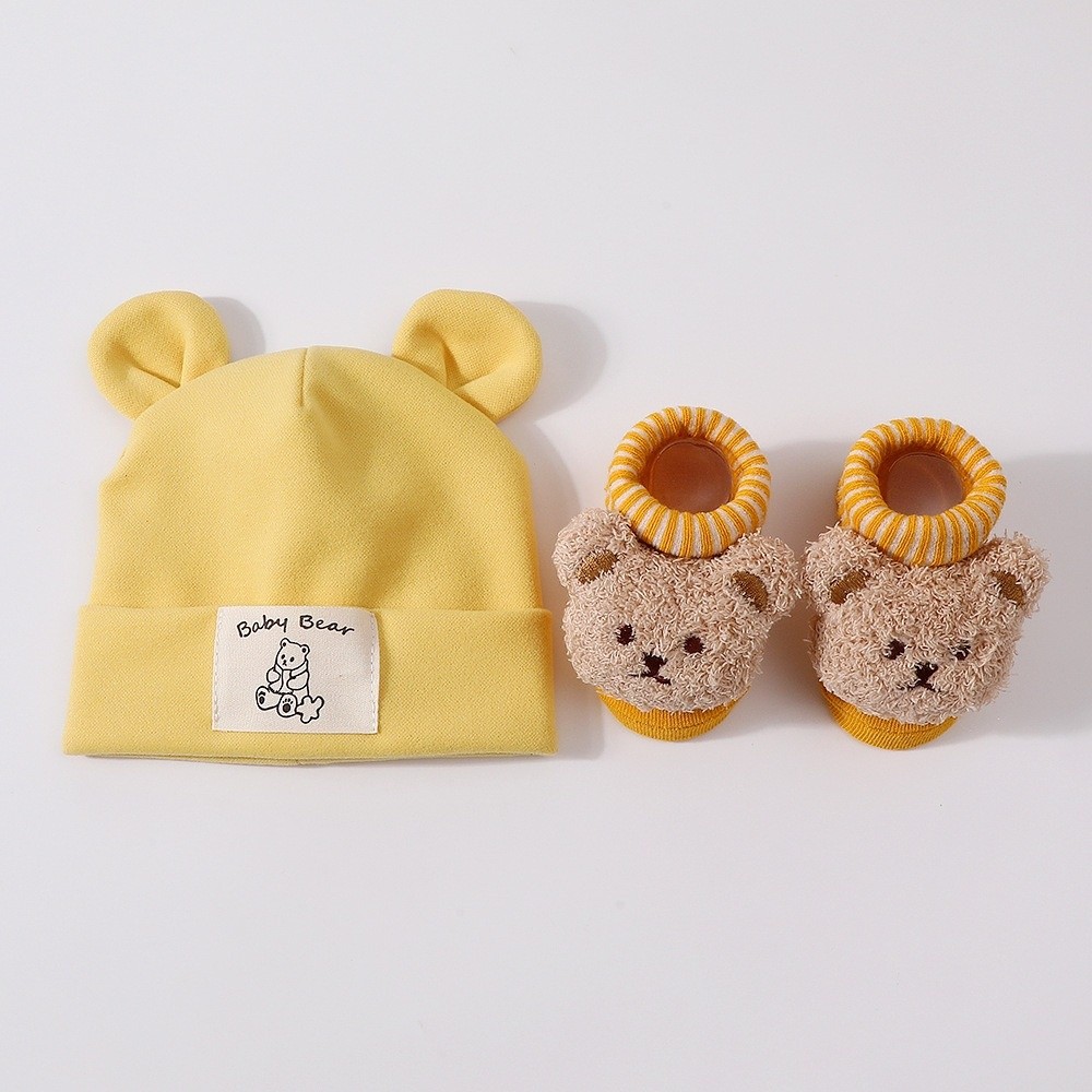 2 stks/set schattige katoenen  - Infant Beanie Hat With Ears recensie en prijs
