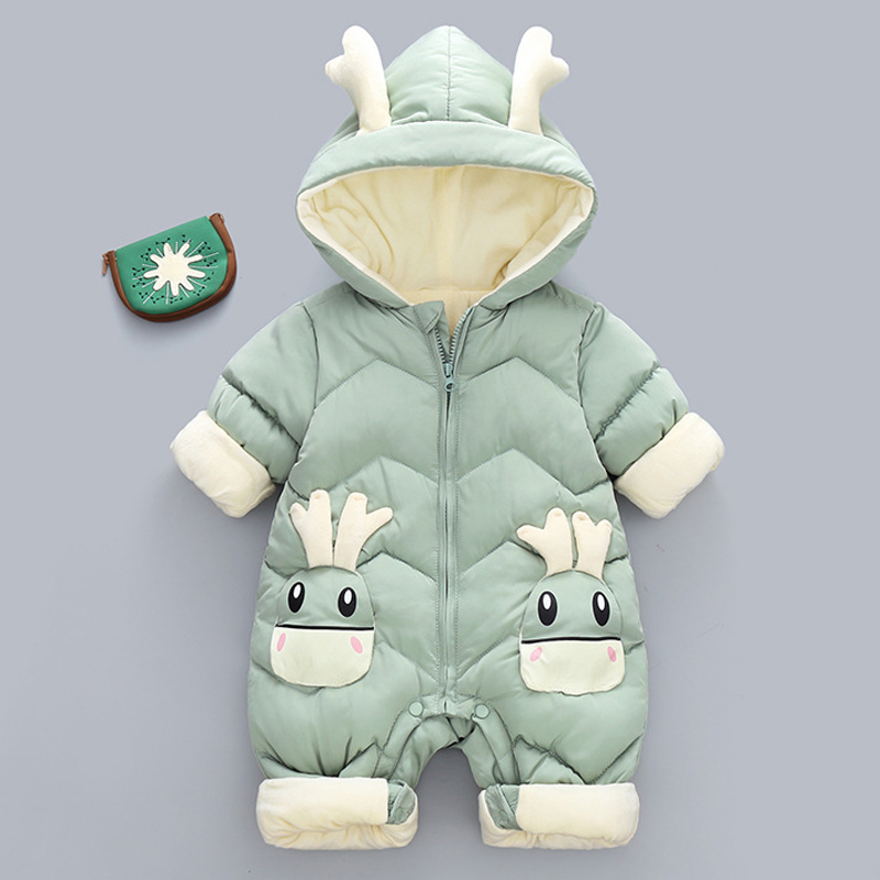 1-3Y Baby Dik Fluwelen Rompert - Cotton Baby Onesies Zipper recensie en prijs