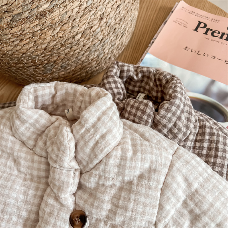 Kinderen Gingham Plaid Gewatte - Toddler Boy Winter Fleece Jacket recensie en prijs