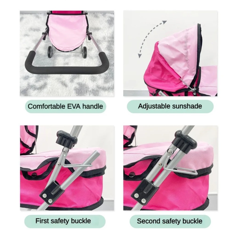 Poppenwagen voor kinderen Opvo - Lightweight Foldable Baby Stroller Compact recensie en prijs